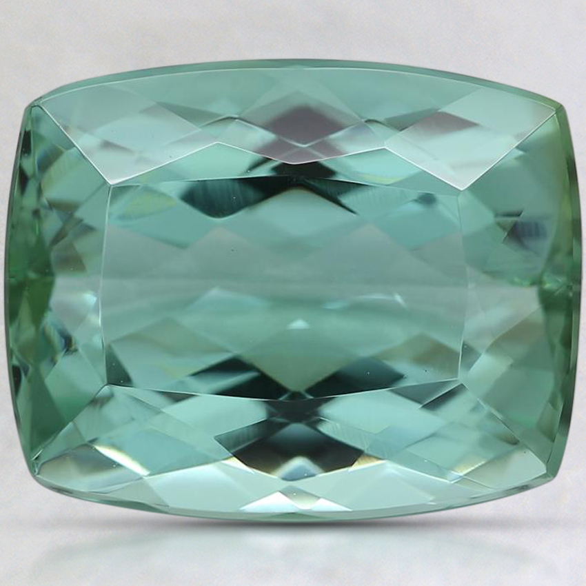 12.9x10.3mm Mint Green Cushion Tourmaline