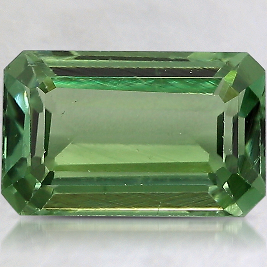 10x6.3mm Unheated Green Emerald Tourmaline