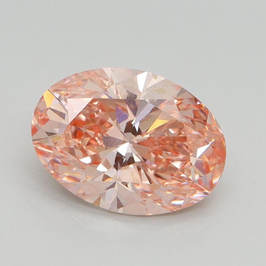 2.06 Ct. Fancy Vivid Pink Oval Lab Grown Diamond