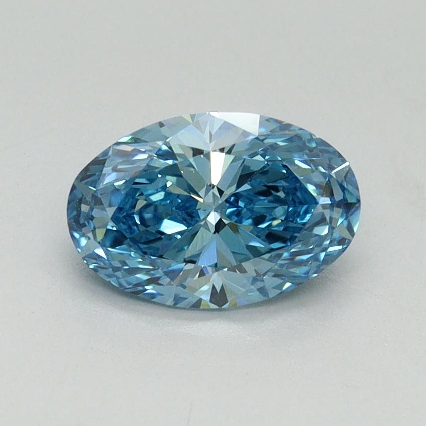1.02 Ct. Fancy Vivid Blue Oval Lab Grown Diamond