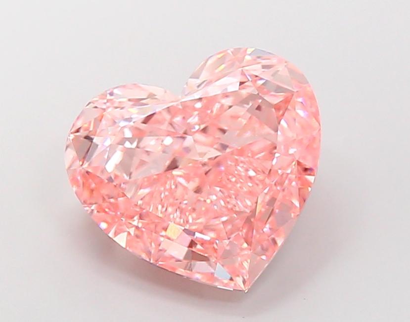 9.04 Ct. Fancy Vivid Pink Heart Lab Grown Diamond