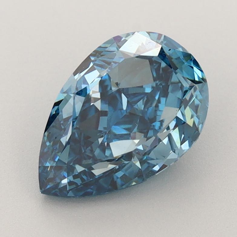 2.20 Ct. Fancy Vivid  Blue Pear Lab Grown Diamond