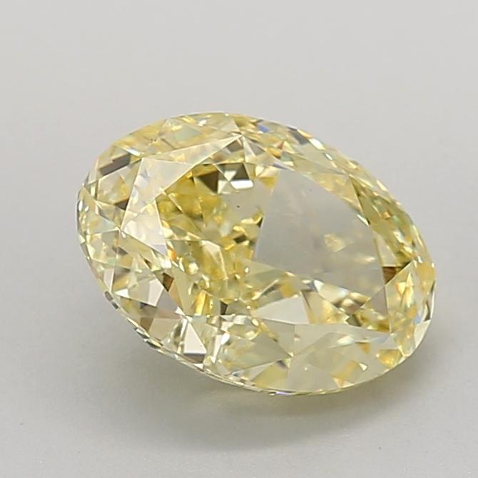 2.65 Ct. Fancy Intense Yellow Oval Lab Grown Diamond