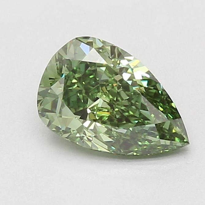 1.51 Ct. Fancy Vivid Green Pear Lab Grown Diamond