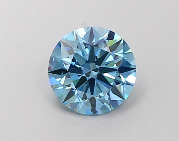 1.53 Ct. Fancy Vivid Blue Round Lab Grown Diamond