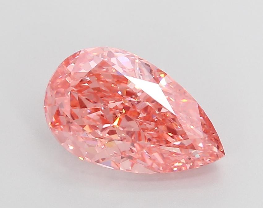 2.92 Ct. Fancy Vivid Pink Pear Lab Grown Diamond