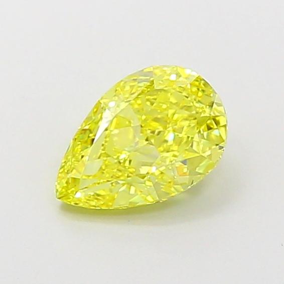 1.11 Ct. Fancy Intense  Yellow Pear Lab Grown Diamond