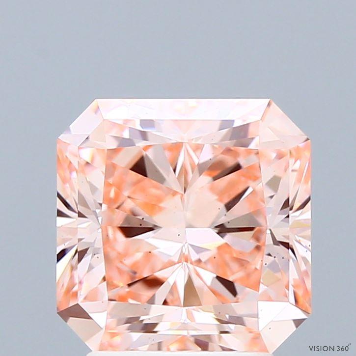 3.01 Ct. Fancy Intense Pink Radiant Lab Grown Diamond