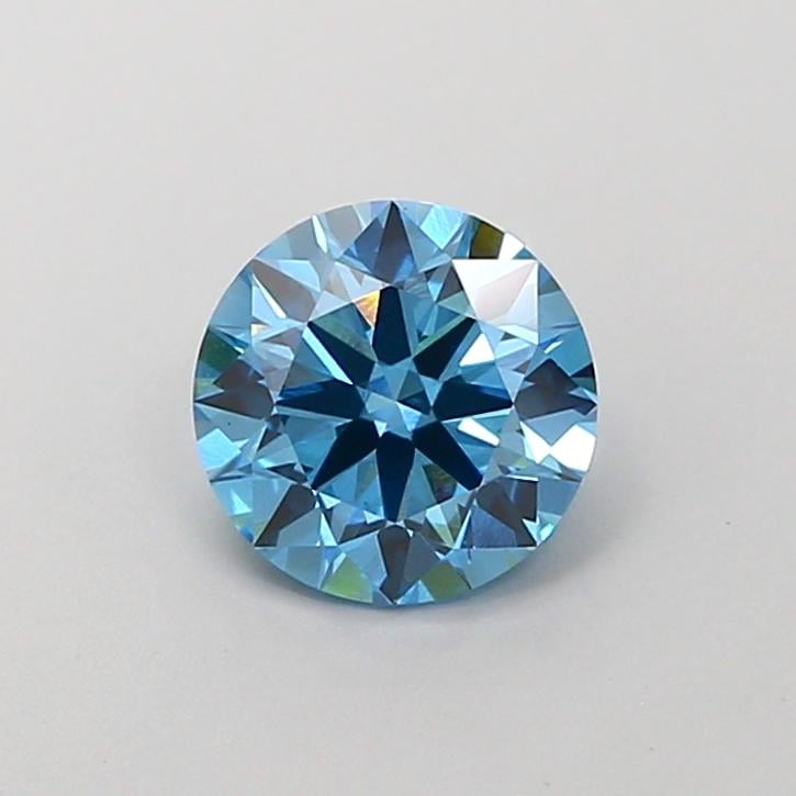 1.20 Ct. Fancy Vivid  Blue Round Lab Grown Diamond