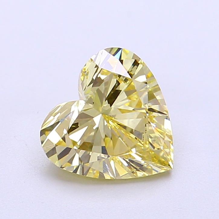 1.50 Ct. Fancy Yellow Heart Lab Grown Diamond
