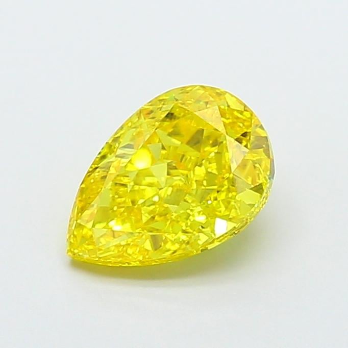 1.95 Ct. Fancy Vivid  Yellow Pear Lab Grown Diamond