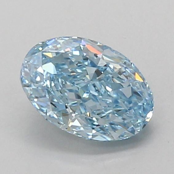 1.07 Ct. Fancy Vivid Blue Oval Lab Grown Diamond