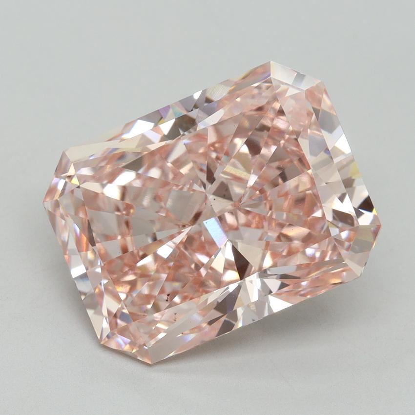 9.36 Ct. Fancy Vivid Pink Radiant Lab Grown Diamond