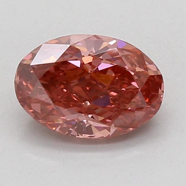 1.56 Ct. Fancy Vivid Pink Oval Lab Grown Diamond