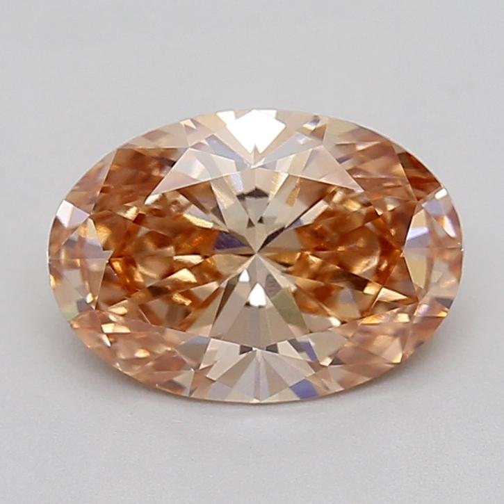 1.51 Ct. Fancy Pink Brown Oval Lab Grown Diamond