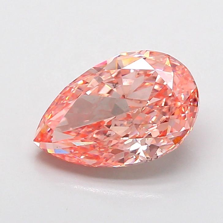 2.74 Ct. Fancy Vivid Pink Pear Lab Grown Diamond