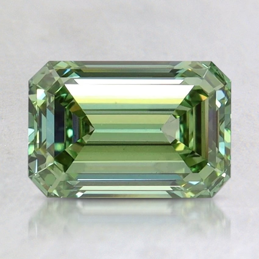 1.53 Ct. Fancy Vivid Pacific Green Emerald Lab Grown Diamond