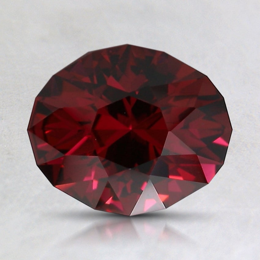9.7x8.1mm Red Modified Oval Garnet