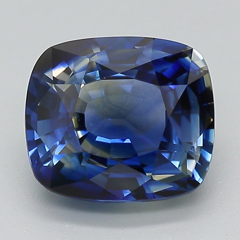 8.6x7.6mm Blue Cushion Sapphire
