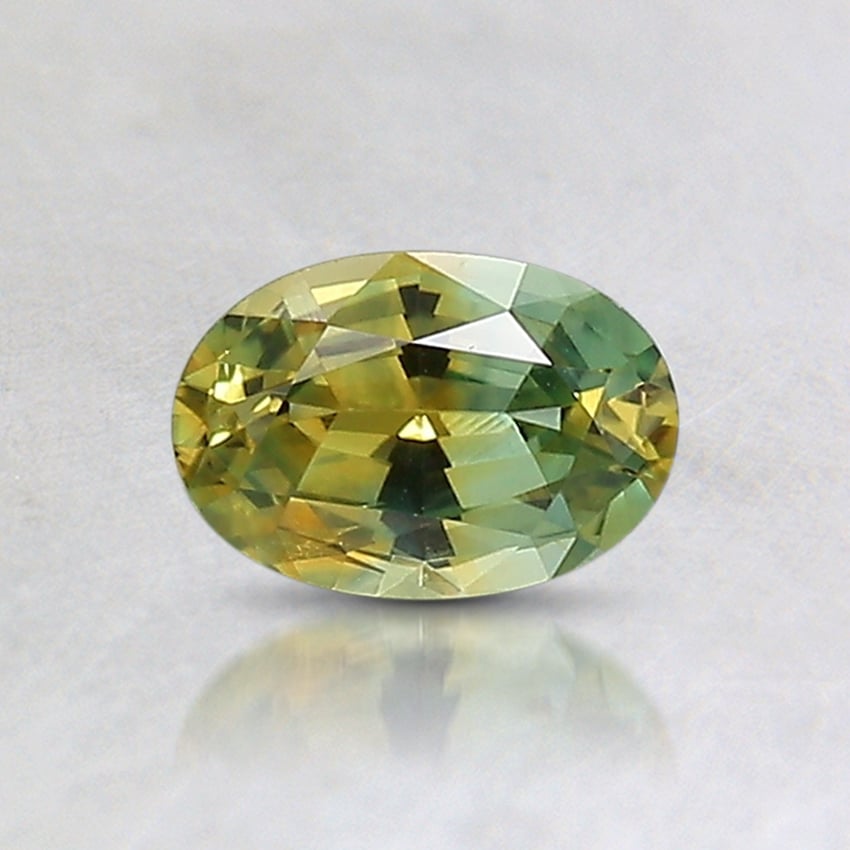 6.1x4.1mm Parti-Color Oval Montana Sapphire