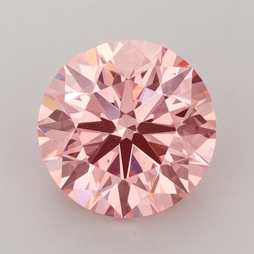 3.00 Ct. Fancy Vivid  Pink Round Lab Grown Diamond