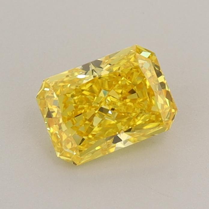 0.58 Ct. Fancy Vivid  Yellow Radiant Lab Grown Diamond