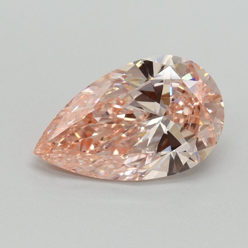 3.03 Ct. Fancy Intense Pink Pear Lab Grown Diamond
