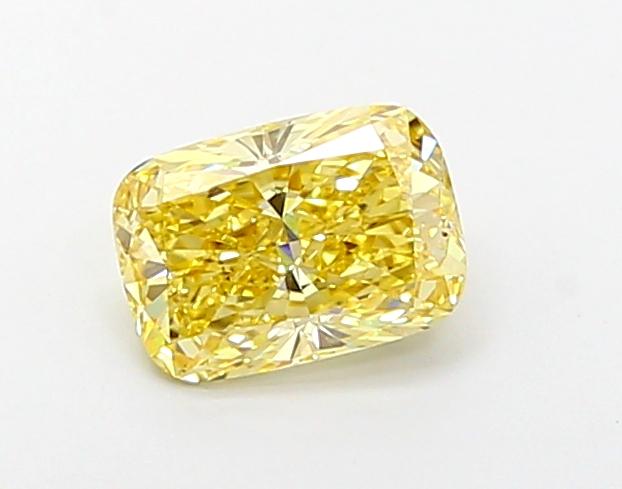 1.10 Ct. Fancy Intense Yellow Cushion Lab Grown Diamond