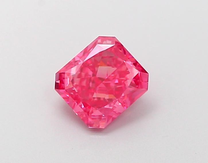 1.12 Ct. Fancy Vivid Pink Radiant Lab Grown Diamond