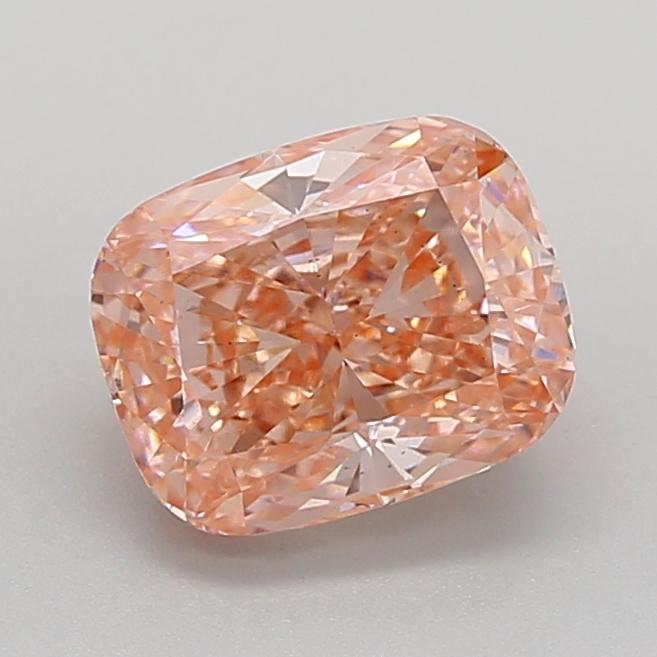 2.51 Ct. Fancy Vivid  Pink Cushion Lab Grown Diamond
