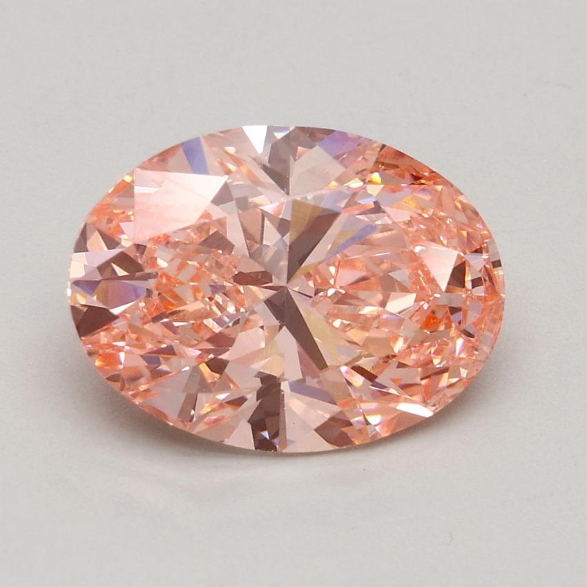 2.00 Ct. Fancy Intense Pink Oval Lab Grown Diamond