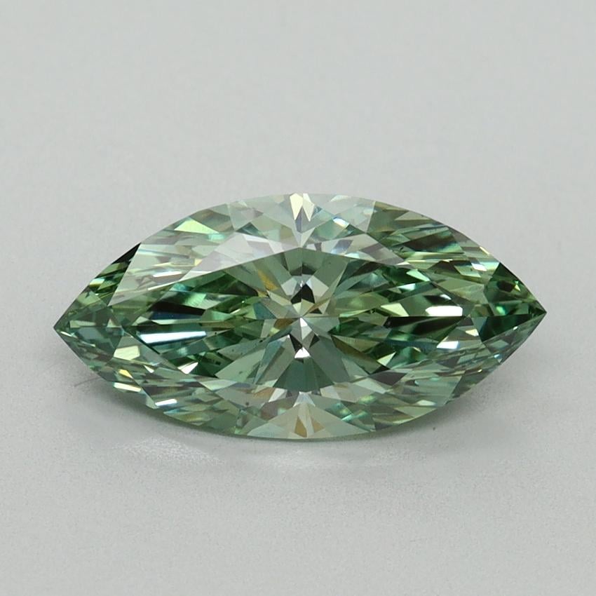 1.66 Ct. Fancy Vivid Green Marquise Lab Grown Diamond