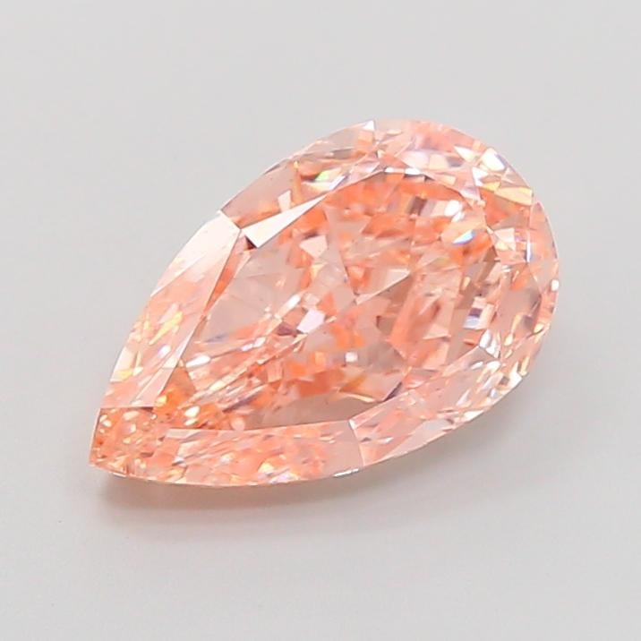 3.00 Ct. Fancy Light Pinkish Orange Pear Lab Grown Diamond