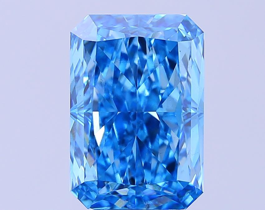 7.02 Ct. Fancy Blue Radiant Lab Grown Diamond
