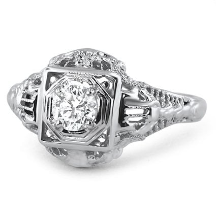 Art Nouveau Diamond Vintage Ring