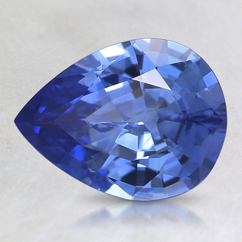 9x6.9mm Blue Pear Sapphire
