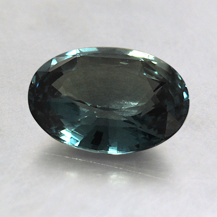 8x6mm Unheated Teal Oval Sapphire