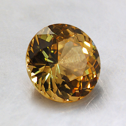 6.5mm Premium Yellow Round Sapphire