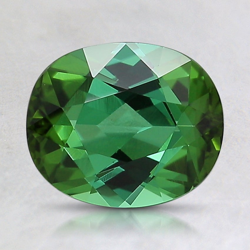 8.9x7.5mm Unheated Parti-Color Modified Oval Tourmaline