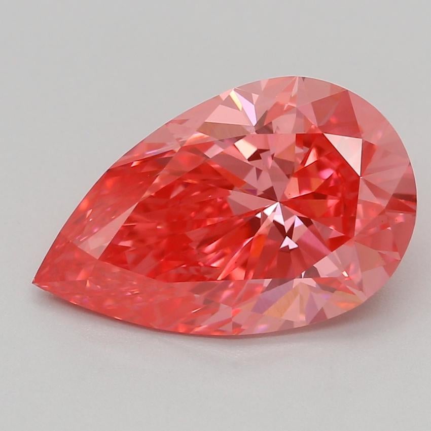 2.07 Ct. Fancy Vivid Pink Pear Lab Grown Diamond