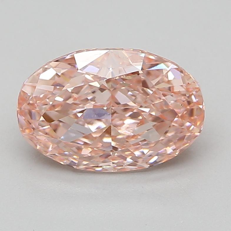 3.48 Ct. Fancy Vivid Pink Oval Lab Grown Diamond