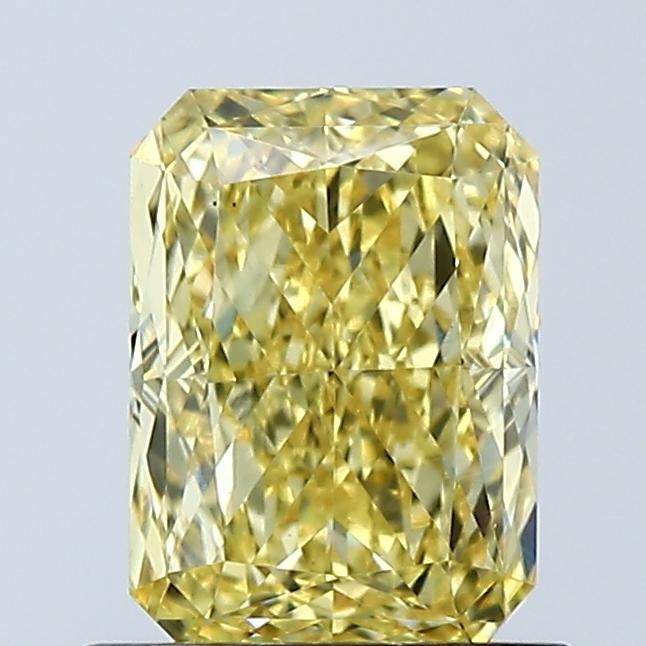 1.06 Ct. Fancy Vivid Yellow Radiant Lab Grown Diamond