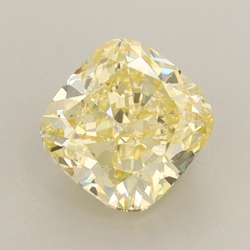 2.02 Ct. Fancy Intense  Yellow Cushion Lab Grown Diamond