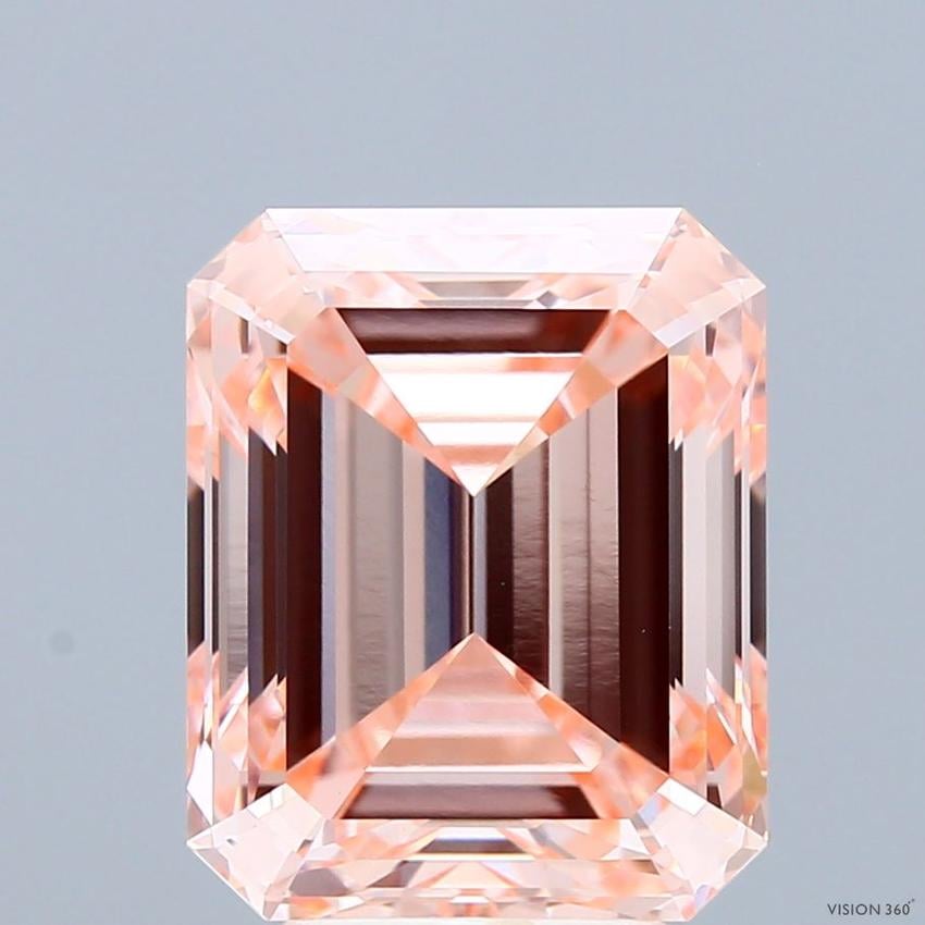 5.51 Ct. Fancy Intense Pink Emerald Lab Grown Diamond