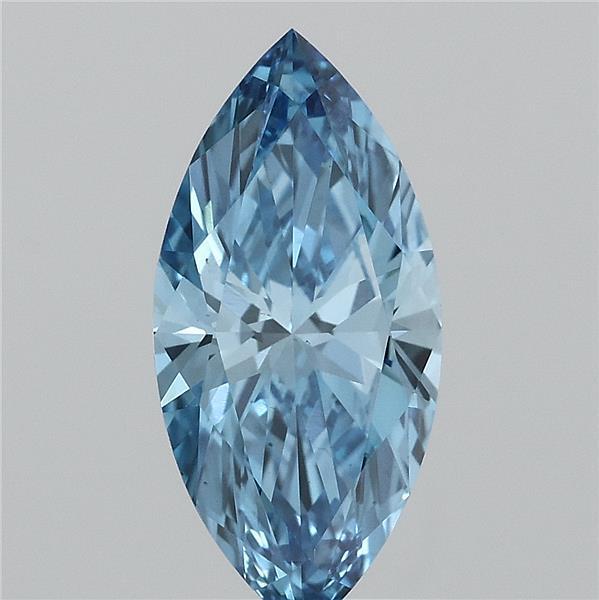 1.01 Ct. Fancy Vivid Blue Marquise Lab Grown Diamond