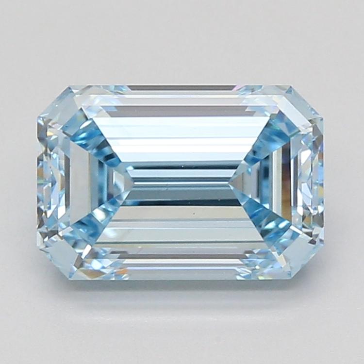 3.11 Ct. Fancy Intense Blue Emerald Lab Grown Diamond