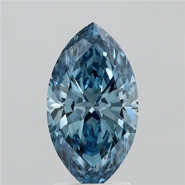 2.51 Ct. Fancy Vivid Blue Marquise Lab Grown Diamond