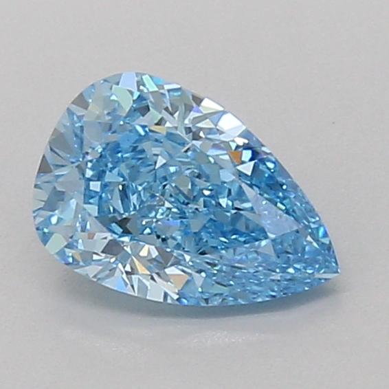 1.06 Ct. Fancy Vivid Blue Pear Lab Grown Diamond