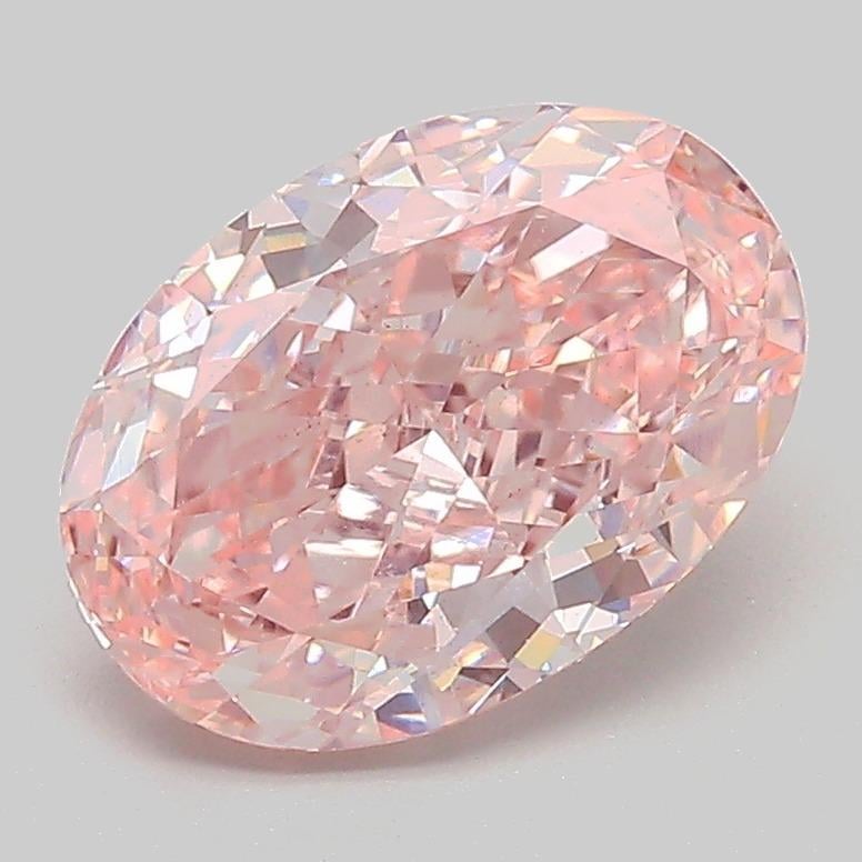 2.43 Ct. Fancy Vivid  Pink Oval Lab Grown Diamond