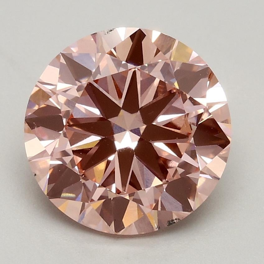 2.00 Ct. Fancy Intense Pink Round Lab Grown Diamond
